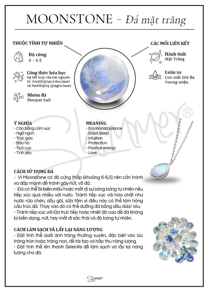 Ý Nghĩa Đá Moonstone: Khám Phá Sức Mạnh Tâm Linh và Lợi Ích Tuyệt Vời