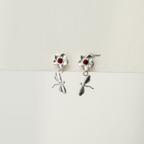 Stone Earrings Dragonfly Bloom Stone