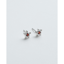 Stone Earrings Bold Flower Stone