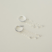 Bông Tai Crystal Hoop Chain