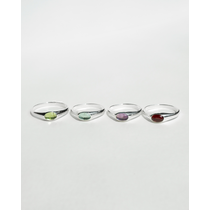 Gemstone Rings Mini Orb Stone