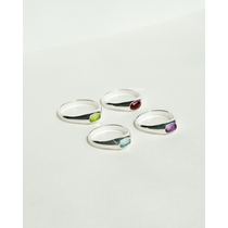 Gemstone Rings Mini Orb Stone