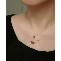 Trang sức bạc thủ công Lace Heart Stone